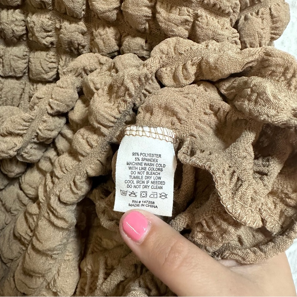 Simply Southern Tan Bubble Breeze Top – Size XL NWT - Picture 9 of 9